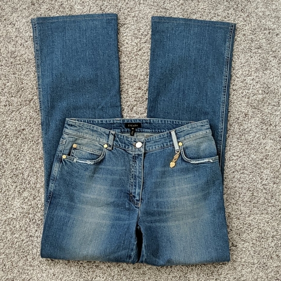 Escada boot cut blue jeans